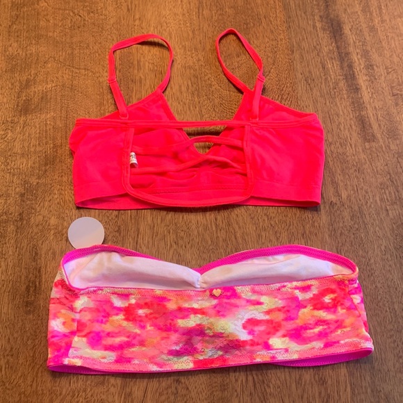 Lot of 2 Neon Bralettes size Medium - Picture 2 of 6